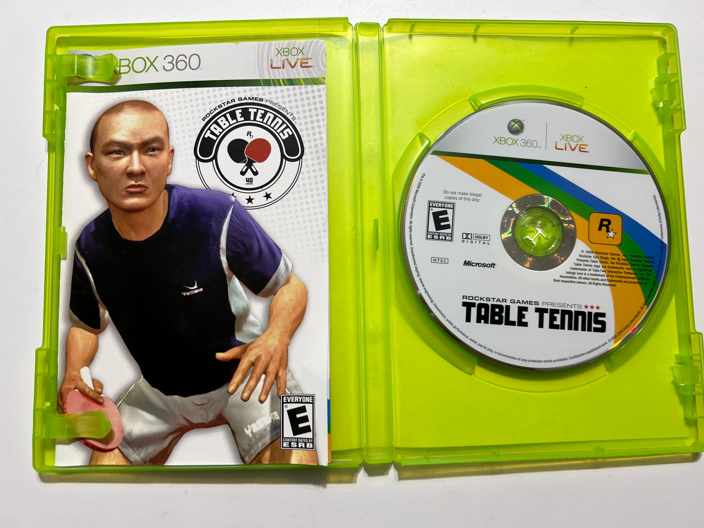 Table tennis (made by rockstar) -  Xbox 360