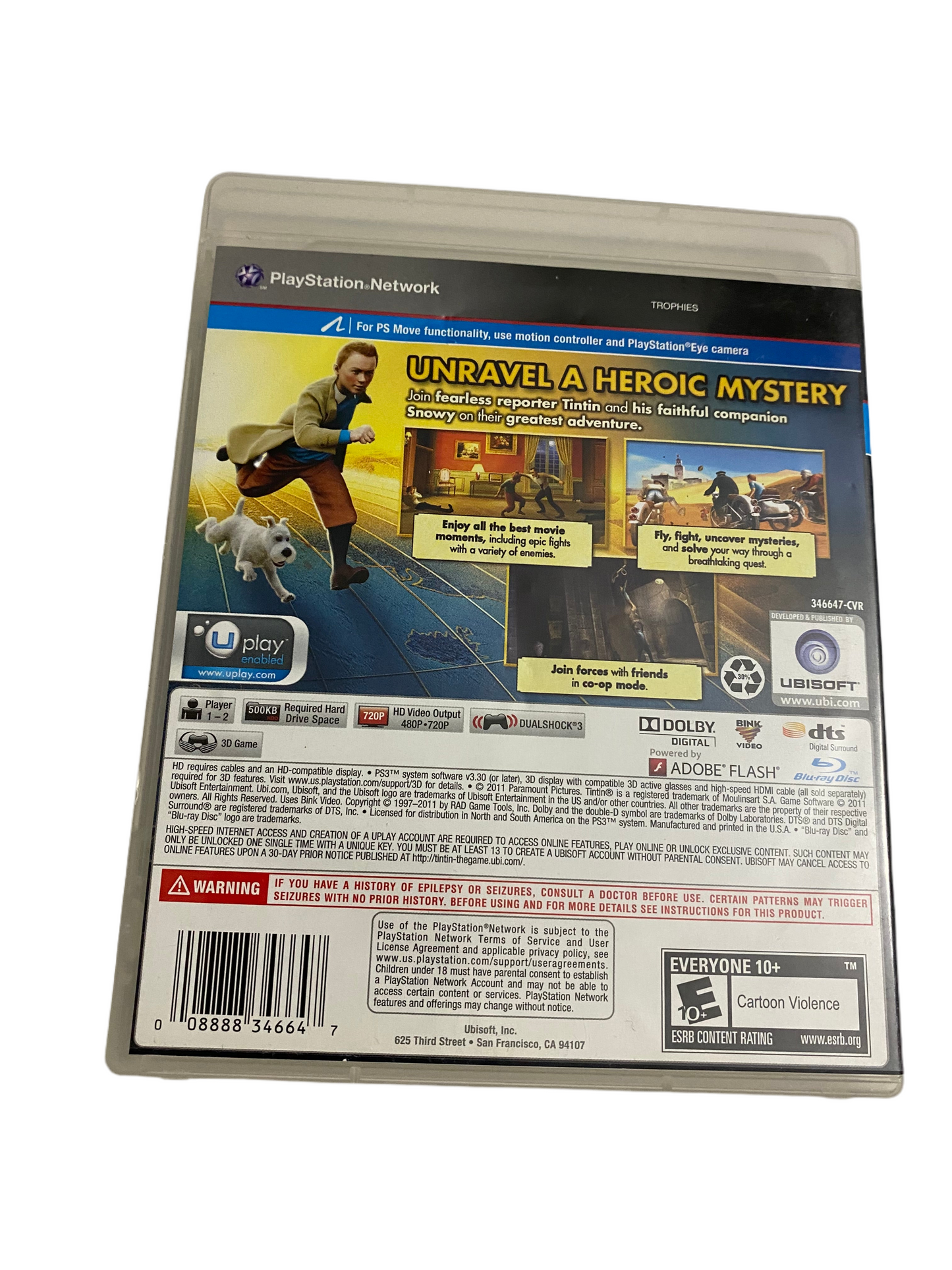 The adventures of Tintin the game - PS3