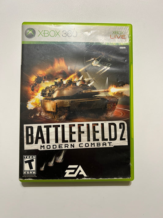 BATTLEFIELD 2 modern combat (complete) -Xbox  360