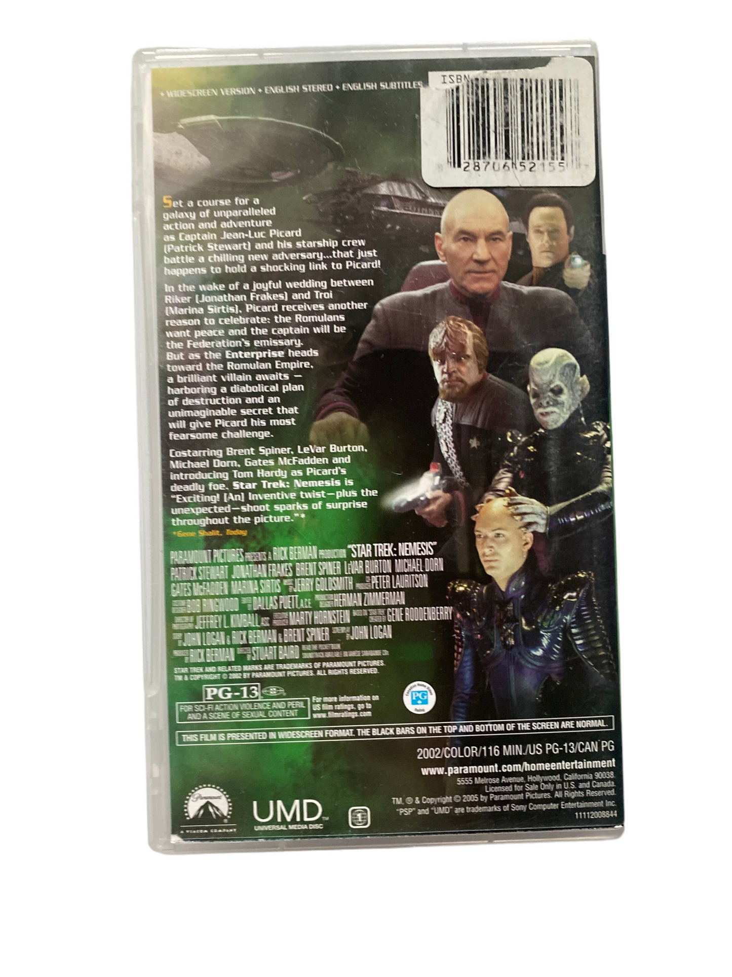 Star Trek Nemesis - UMD. Video