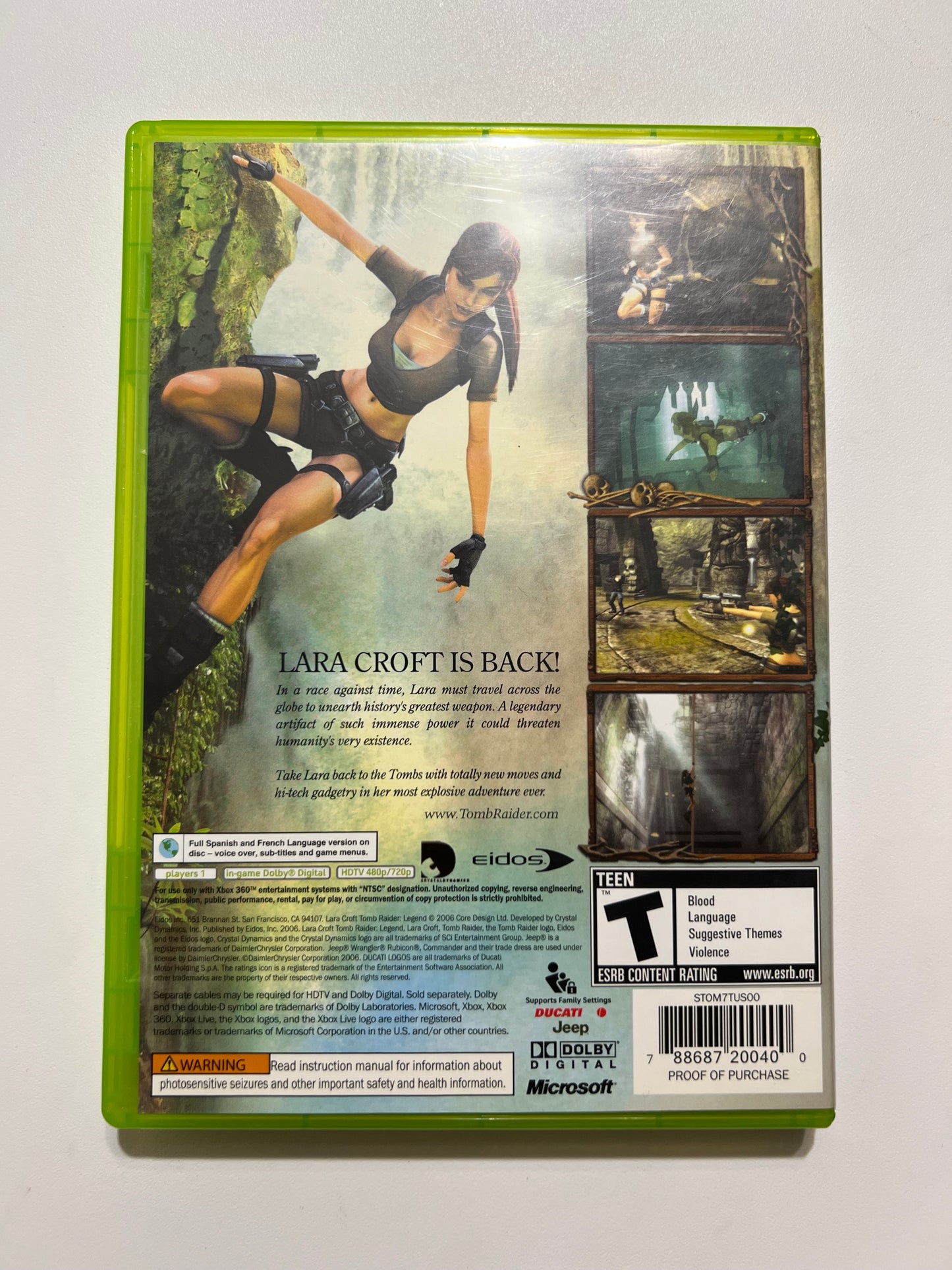 Tomb raider legend - Xbox 360 (complete)