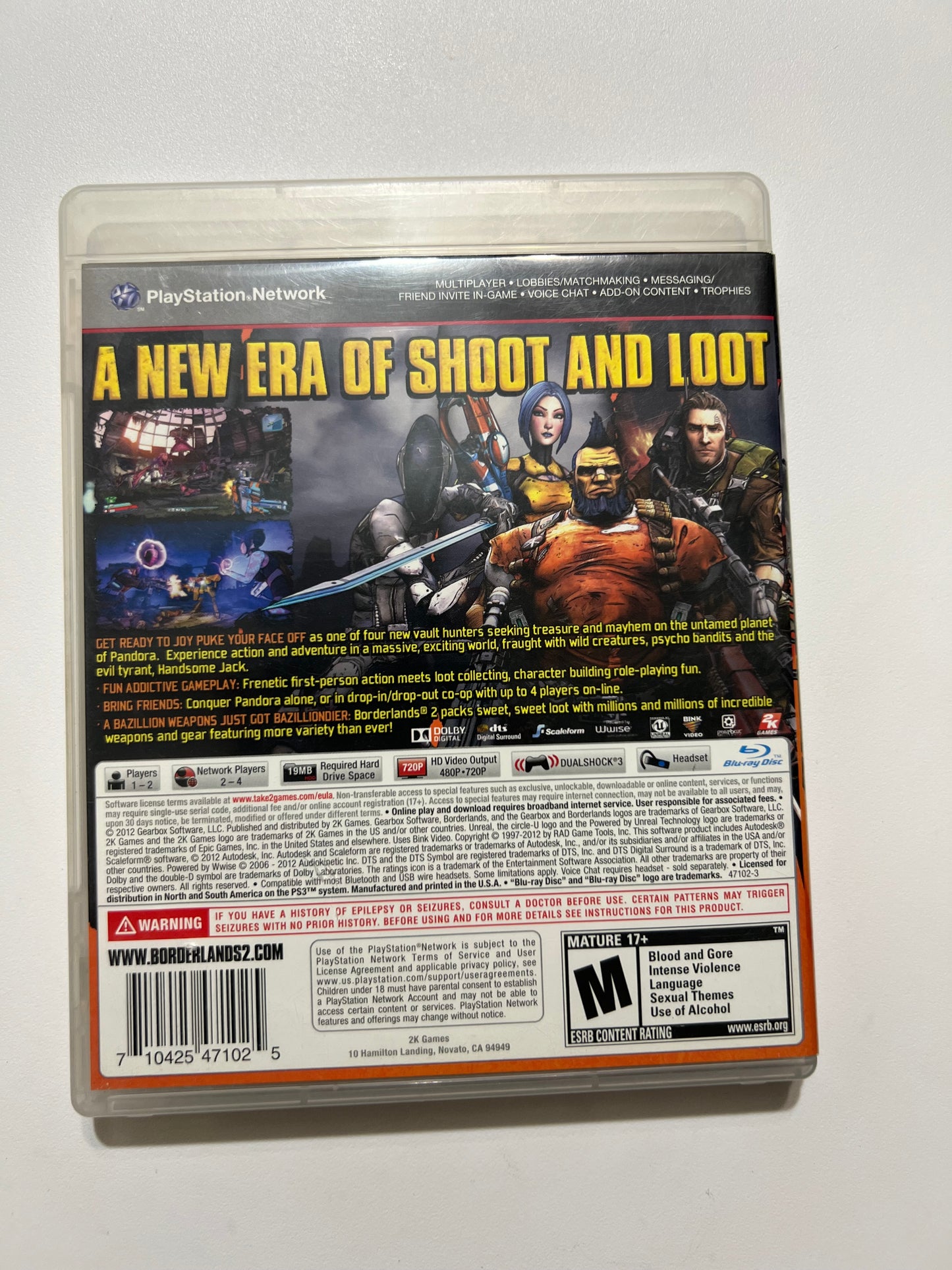 BorderLands 2 - PS3 (Missing insert)