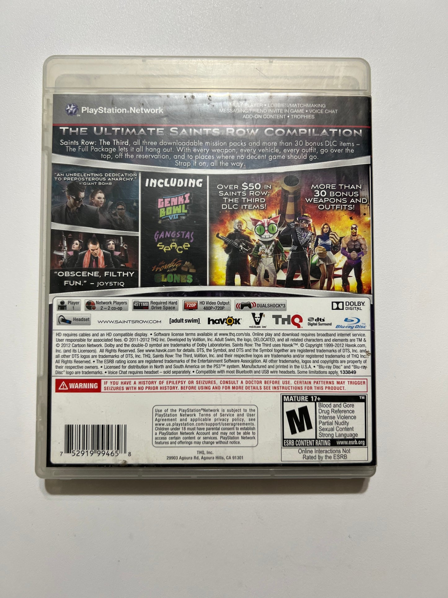 Saints Row LV -PS3 (Complete)