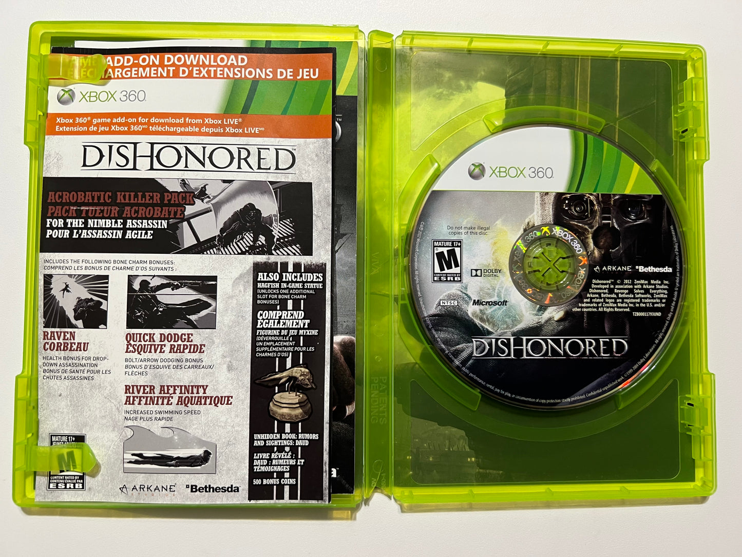 Dishonored - XBox 360 (complete)