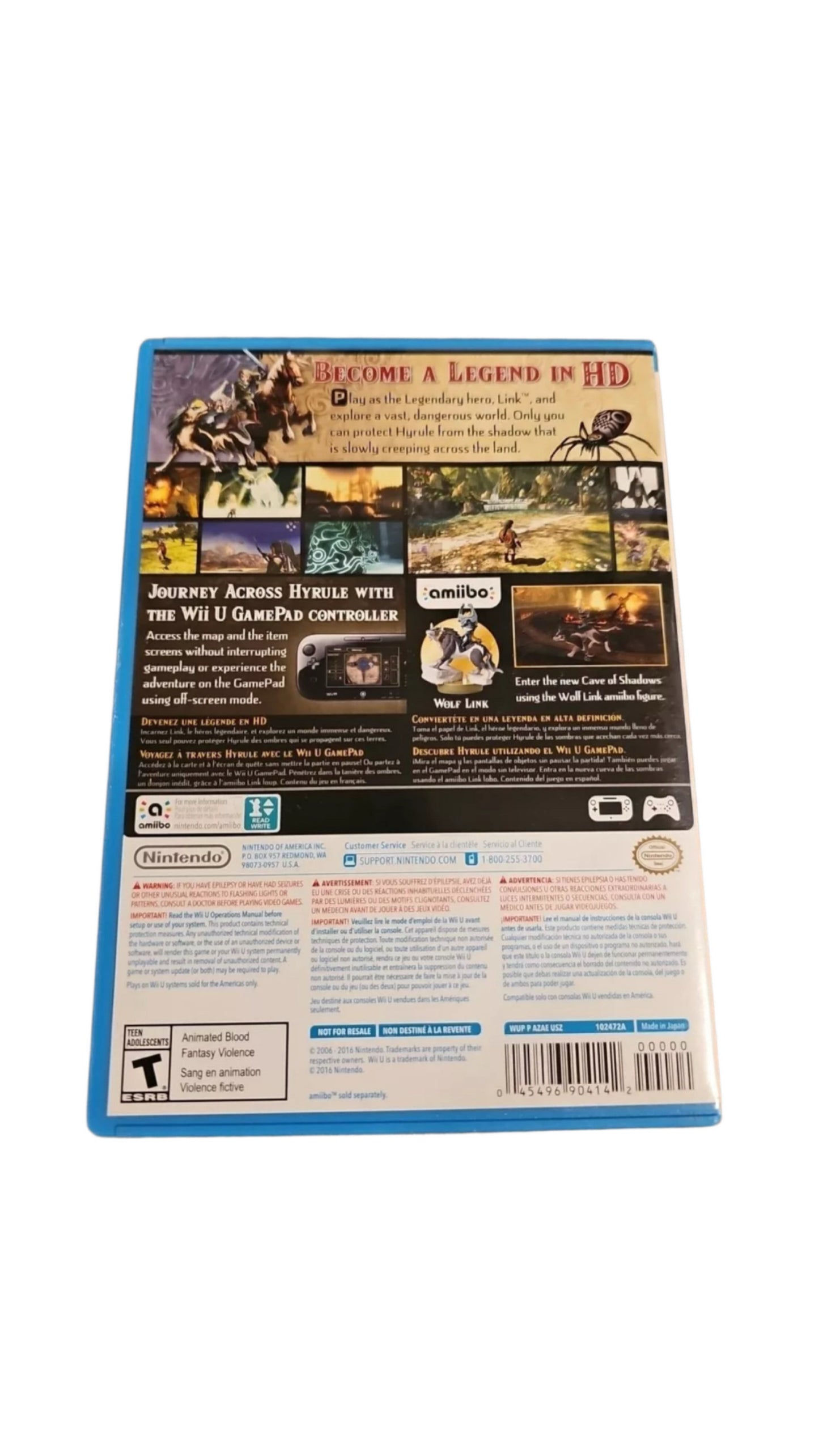 The legend of Zelda Twilight Princess HD - Wii U (Complete)