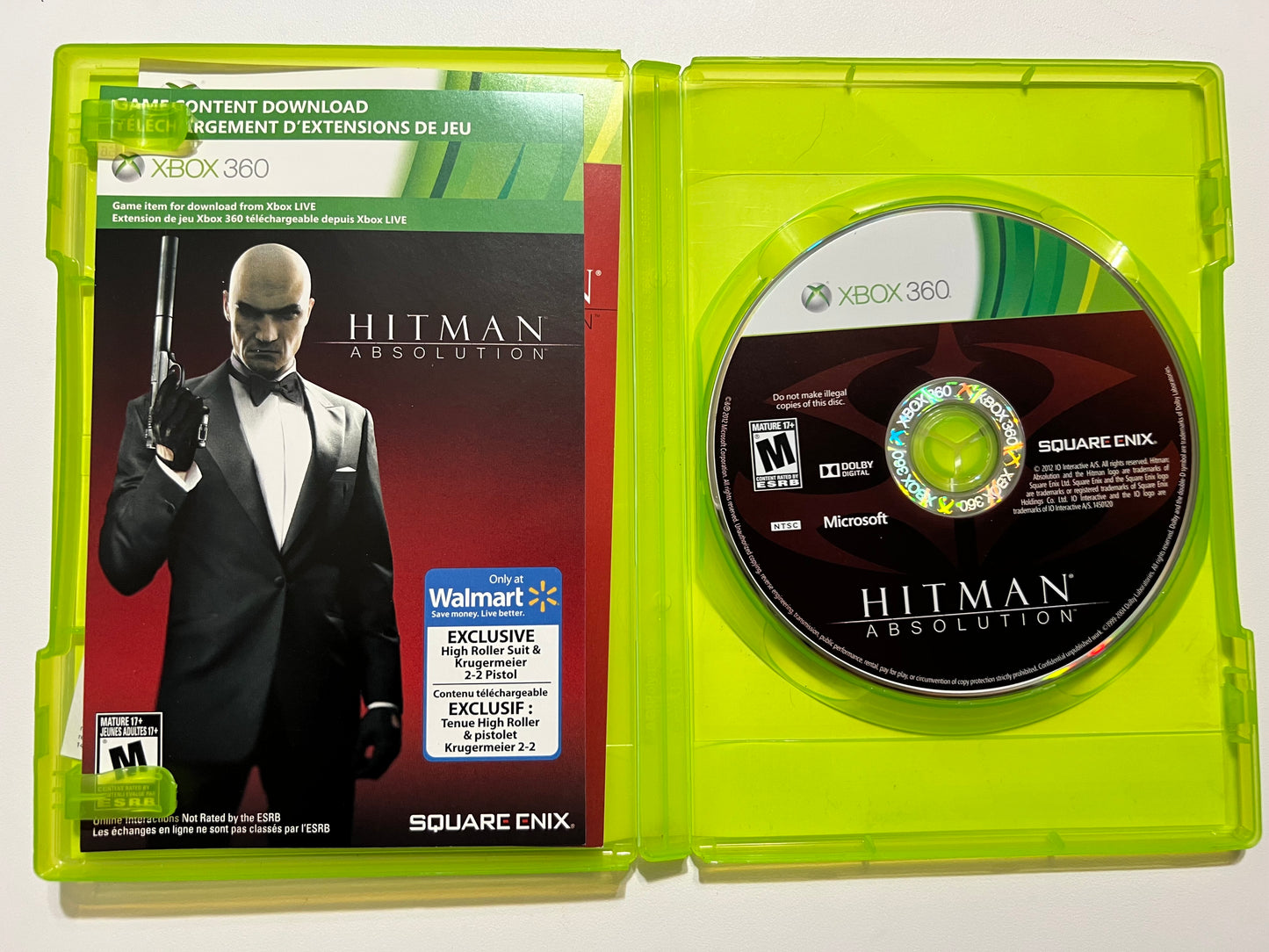 Hitman absolution Walmart exclusive (complete) - Xbox 360