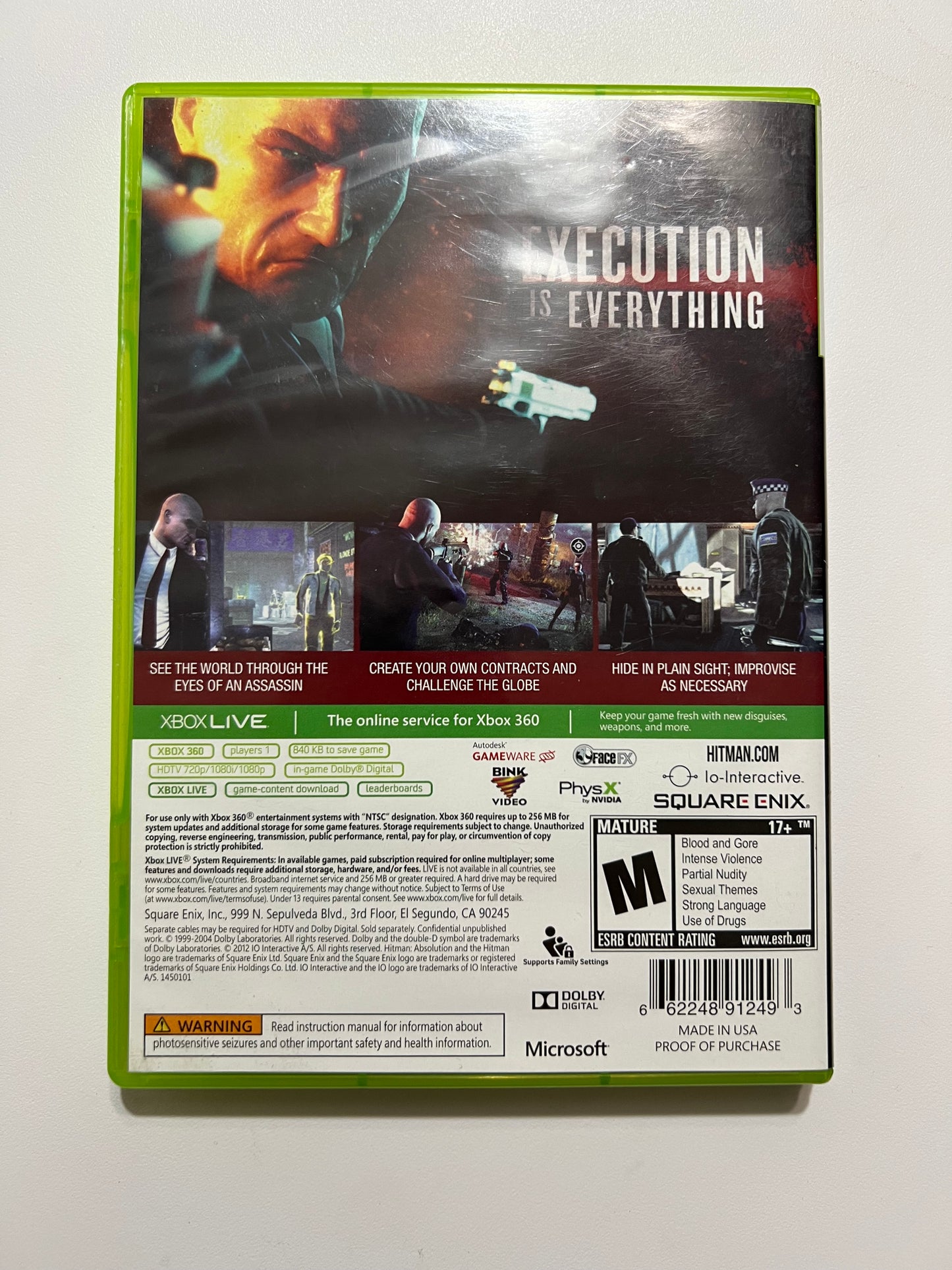 Hitman absolution Walmart exclusive (complete) - Xbox 360