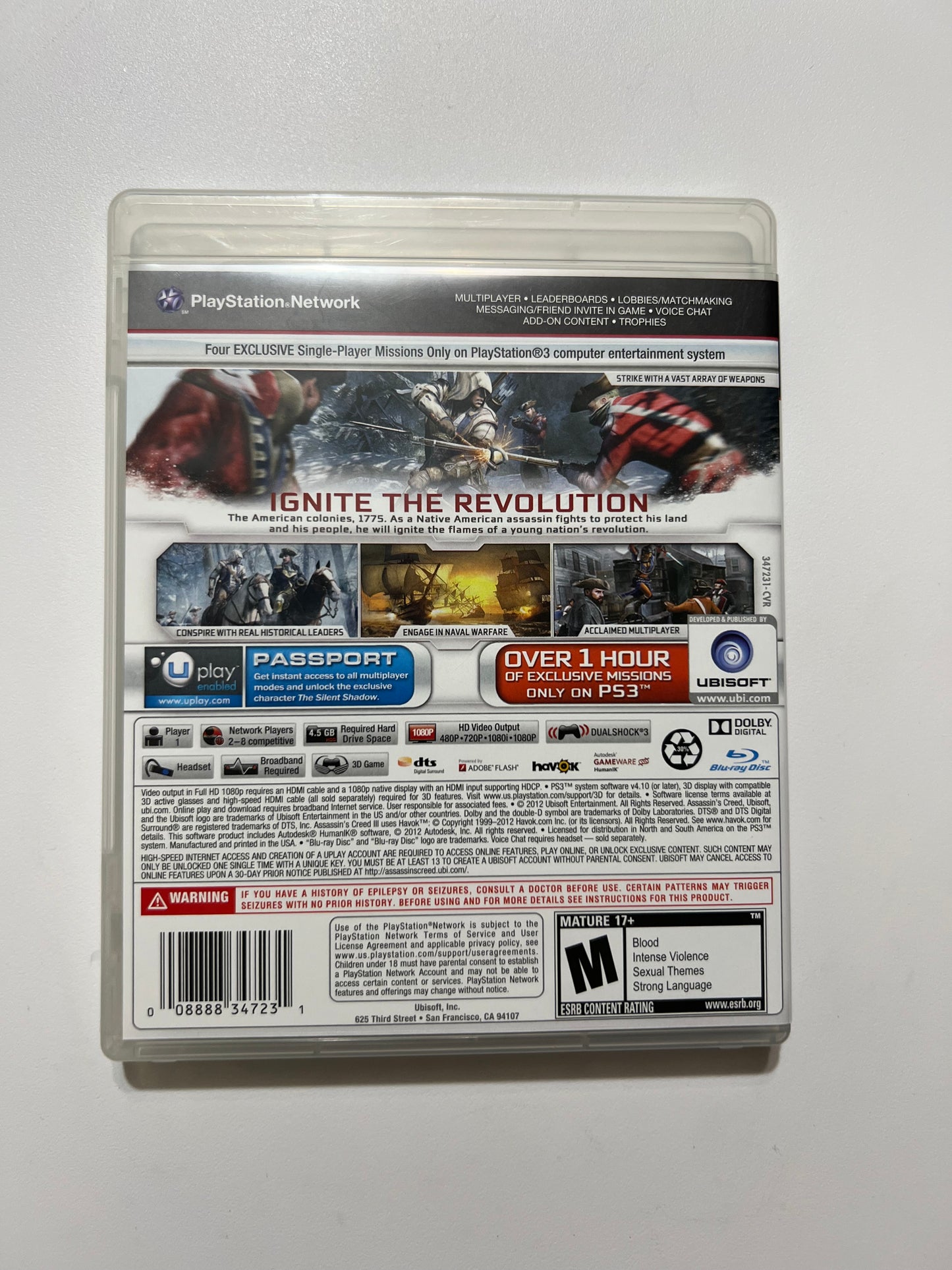 Assassins creed 3 - PS3 (complete)