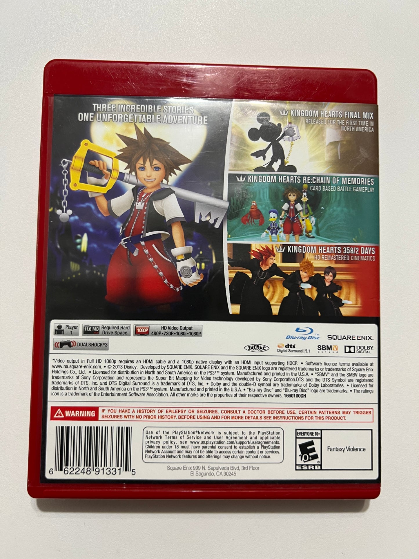 Kingdom hearts HD 1.5 Remix - PS3 (Complete)