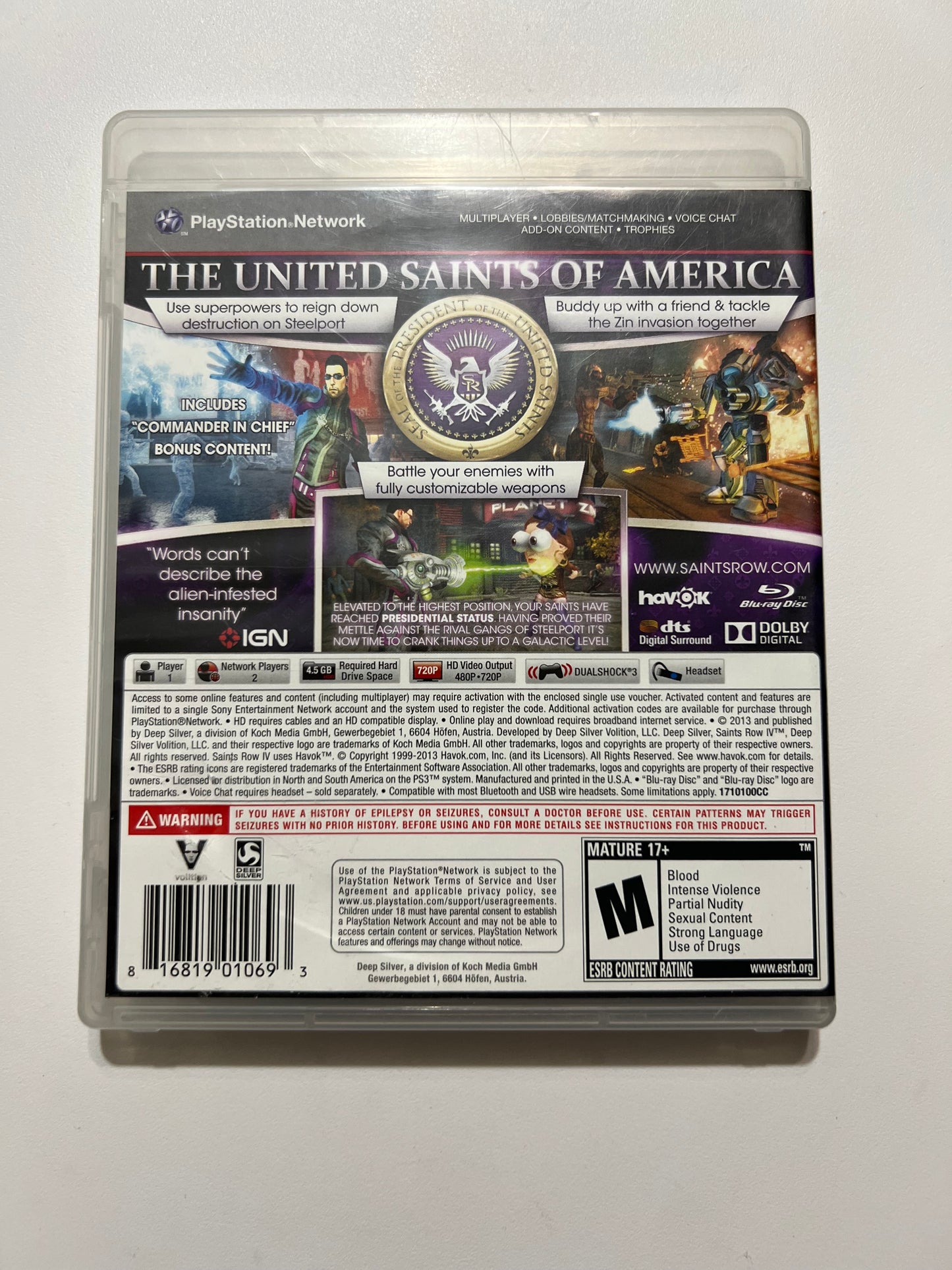 Saints Row lV / 6 -PS3 (Complete)