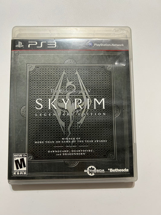 Skyrim the Elder scrolls V Legendary edition - PS3 (Complete)