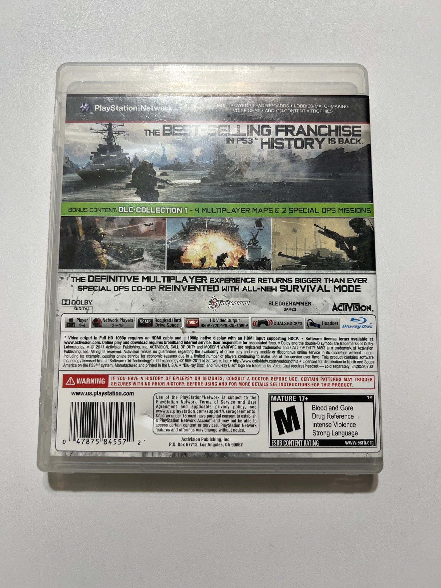 Call of Duty Modern Warefare 3 - PS3 (missing insert)