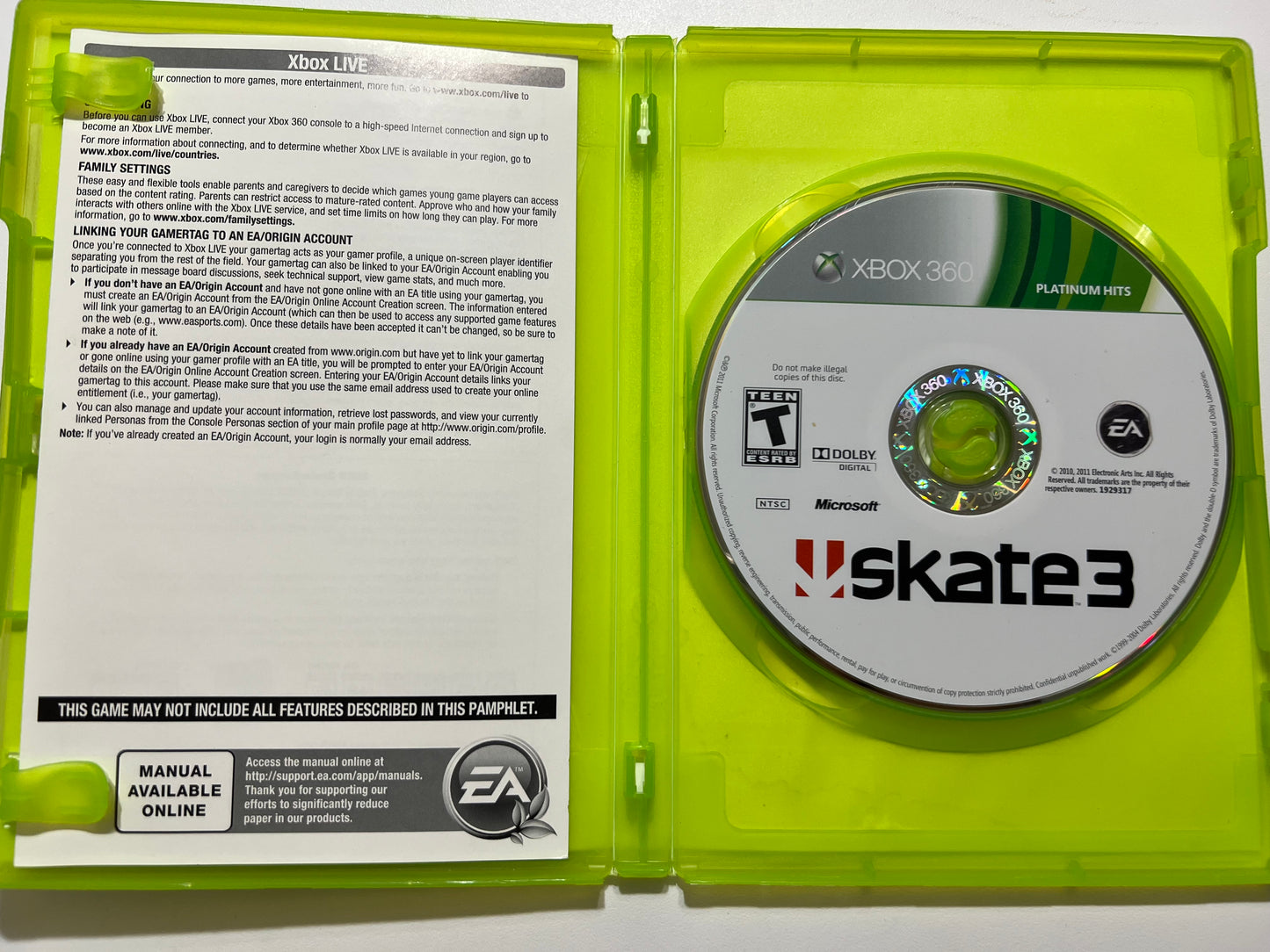 Skate 3 - Xbox 360 (complete)