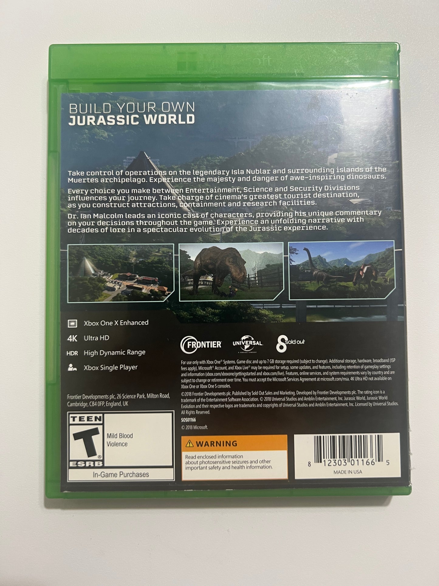 Jurassic world evolution - Xbox one