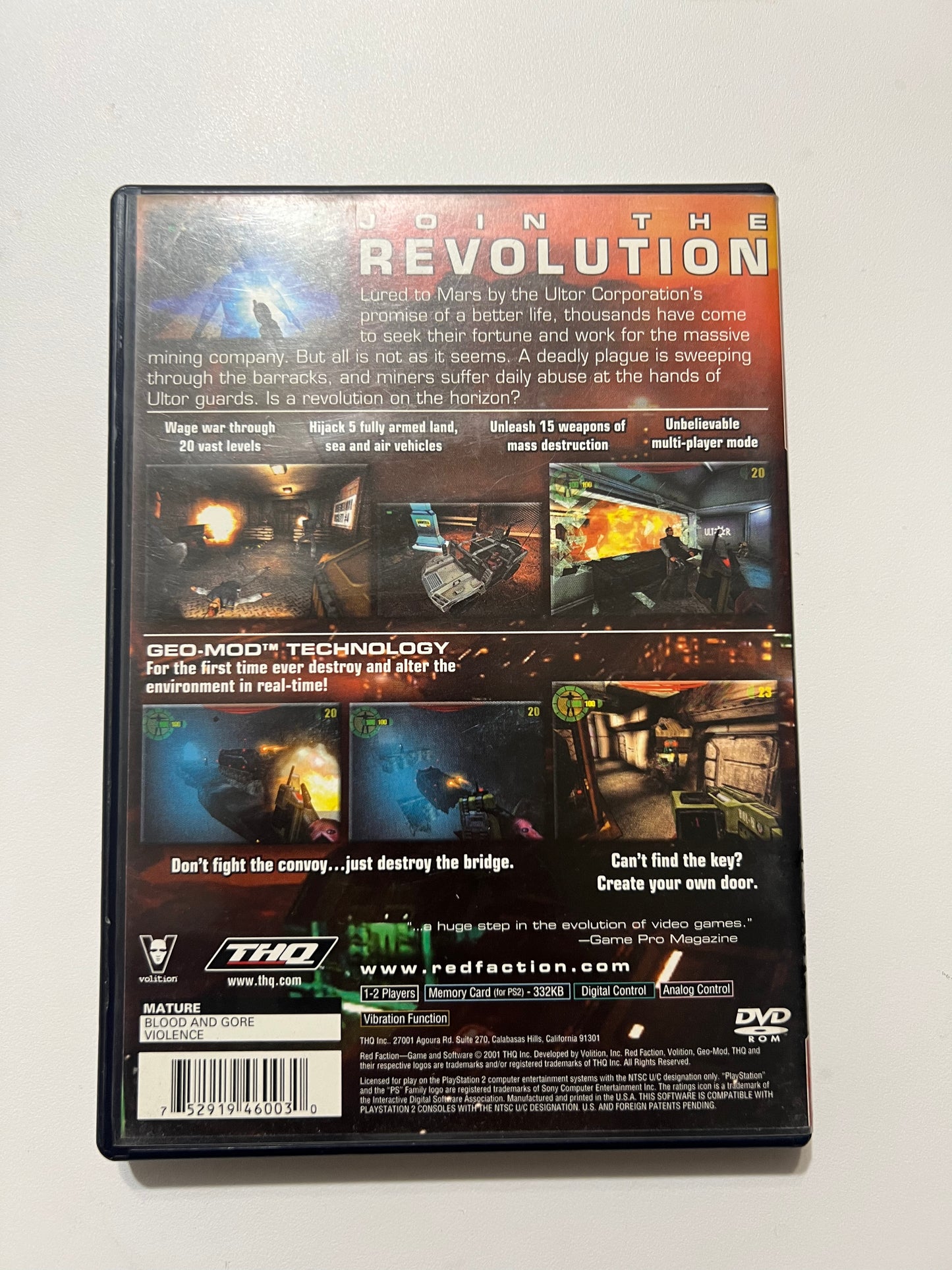 Red Faction - PS2 (Complete)